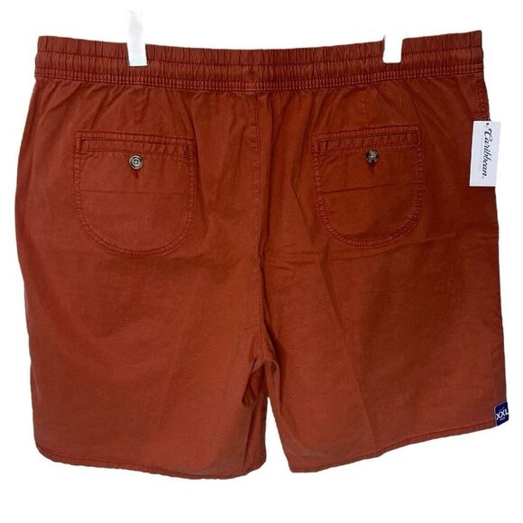 NWT Caribbean Aqua Collection Men's Shorts 9" Inseam Rust Size‎ XXL - Picture 2 of 6